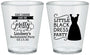 Custom Bachelorette Plastic Shot Glasses - Little Black Dress | 60164