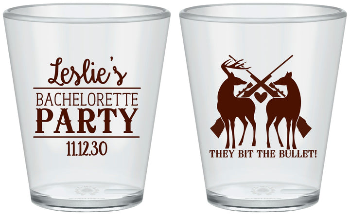 Custom Bachelorette Plastic Shot Glasses - Hunting | 60187