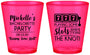 Custom Bachelorette Plastic Shot Glasses - Las Vegas | 60195