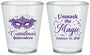 Custom Quinceanera Plastic Shot Glasses - Mardi Gras Quince | 70010