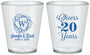 Custom Anniversary Plastic Shot Glasses - Cheers To 20 Years | 80001