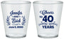 Custom Anniversary Plastic Shot Glasses - Cheers To 40 Years | 80005