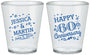 Custom Anniversary Plastic Shot Glasses - Cheers To 60 Years | 80009
