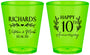 Custom Anniversary Plastic Shot Glasses - 10th Wedding | 80010