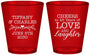 Custom Anniversary Plastic Shot Glasses - Cheers To 45 Years | 80016