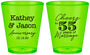 Custom Anniversary Plastic Shot Glasses - Cheers To 55 Years | 80018