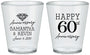 Custom Anniversary Plastic Shot Glasses - 60th Wedding | 80019