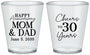Custom Anniversary Plastic Shot Glasses - Cheers To 30 Years | 80023