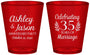 Custom Anniversary Plastic Shot Glasses - 35 Years Of Marriage | 80024