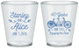 Custom Anniversary Plastic Shot Glasses - Cheers To 40 Years | 80025