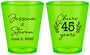 Custom Anniversary Plastic Shot Glasses - Cheers To 45 Years | 80026