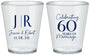 Custom Anniversary Plastic Shot Glasses - 60 Years Of Marriage | 80029