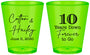 Custom Anniversary Plastic Shot Glasses - Just Married 10 Years Ago | 80030