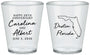 Custom Anniversary Plastic Shot Glasses - 20th Wedding | 80031