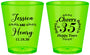 Custom Anniversary Plastic Shot Glasses - Cheers To 35 Years | 80034