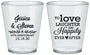 Custom Anniversary Plastic Shot Glasses - 40th Wedding | 80035