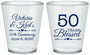 Custom Anniversary Plastic Shot Glasses - 50 Years Blessed | 80037