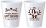 Custom Baby Shower Plastic Shot Glasses - It’s A Doe Antler | 90001