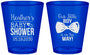 Custom Baby Shower Plastic Shot Glasses - Little Boy Is On The Way | 90005