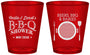 Custom Baby Shower Plastic Shot Glasses - Beers Bbq Babies | 90007