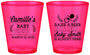 Custom Baby Shower Plastic Shot Glasses - Raise A Beer | 90008