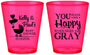 Custom Baby Shower Plastic Shot Glasses - You Make Me Happy | 90010