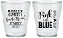 Custom Baby Shower Plastic Shot Glasses - Gender Reveal Pink Or Blue | 90012