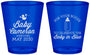 Custom Baby Shower Plastic Shot Glasses - Booze Baby In Blue | 90015