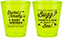 Custom Baby Shower Plastic Shot Glasses - Mommy To Bee | 90019