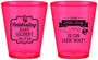Custom Baby Shower Plastic Shot Glasses - Little Lady On The Way | 90022