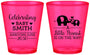 Custom Baby Shower Plastic Shot Glasses - Peanut On The Way | 90027