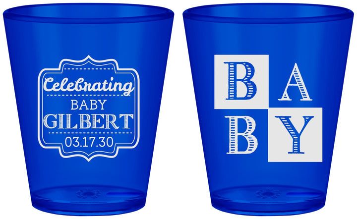 Custom Baby Shower Plastic Shot Glasses - Celebrating | 90029