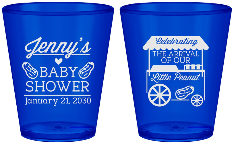 Custom Baby Shower Plastic Shot Glasses - Little Peanut | 90030