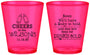 Custom Baby Shower Plastic Shot Glasses - Cheers Bottle | 90031