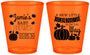 Custom Baby Shower Plastic Shot Glasses - Pumpkin On The Way | 90042