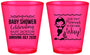 Custom Baby Shower Plastic Shot Glasses - Mermaid On Her Way | 90046