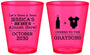 Custom Baby Shower Plastic Shot Glasses - Due Date Almost Here | 90052