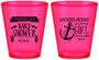 Custom Baby Shower Plastic Shot Glasses - Anchors Aweigh Little Girl | 90056
