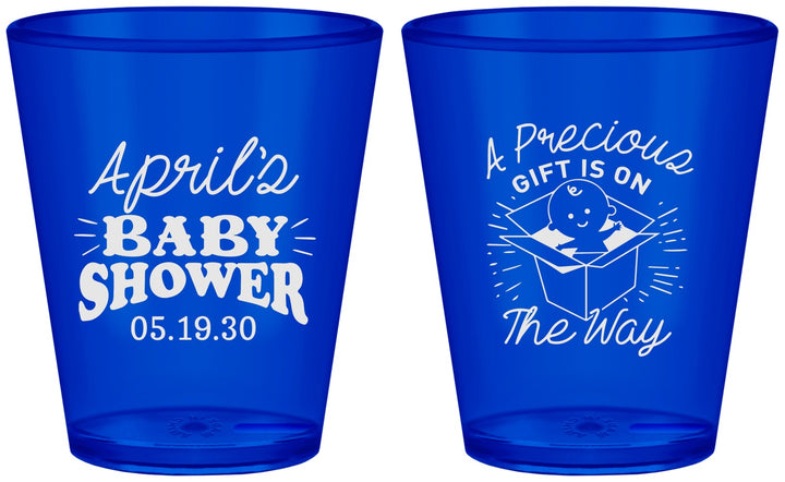 Custom Baby Shower Plastic Shot Glasses - Precious Gift | 90057