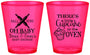 Custom Baby Shower Plastic Shot Glasses - Cupcake In The Oven | 90059