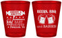 Custom Baby Shower Plastic Shot Glasses - Beers Bbq Babies | 90060