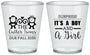 Custom Baby Shower Plastic Shot Glasses - Gender Reveal Boy Or Girl | 90063