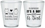 Custom Baby Shower Plastic Shot Glasses - Gender Reveal Boy Or Girl | 90064