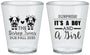 Custom Baby Shower Plastic Shot Glasses - Twins Baby Cows | 90067