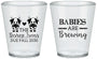 Custom Baby Shower Plastic Shot Glasses - Twins Baby Cows | 90072