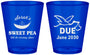 Custom Baby Shower Plastic Shot Glasses - Sweat Pea Stork | 90084