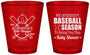Custom Baby Shower Plastic Shot Glasses - Baseball | 90090