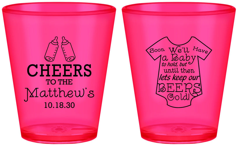 Custom Baby Shower Plastic Shot Glasses - Bottle | 90094