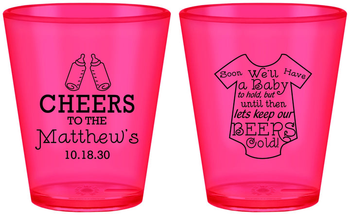 Custom Baby Shower Plastic Shot Glasses - Bottle | 90094