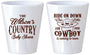 Custom Baby Shower Plastic Shot Glasses - Cowboy Coming To Town | 90105